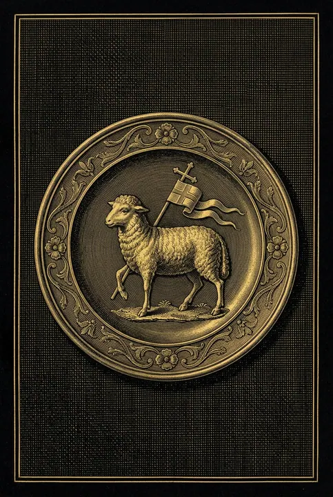 Оберег «Оловянная пластина с агнцем (Agnus Dei)»